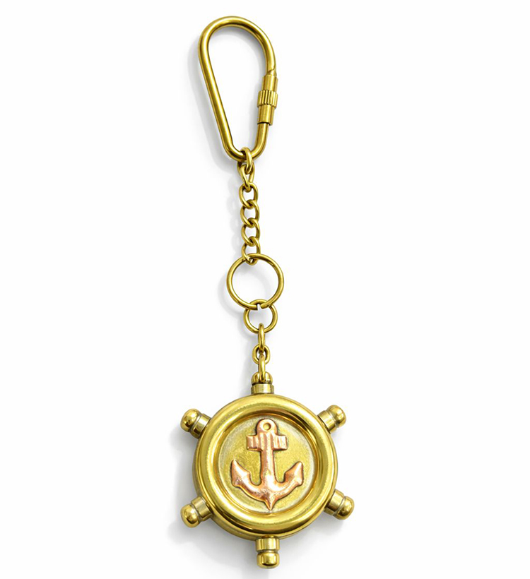 Pirinç Dümen Anahtarlık - Model 1