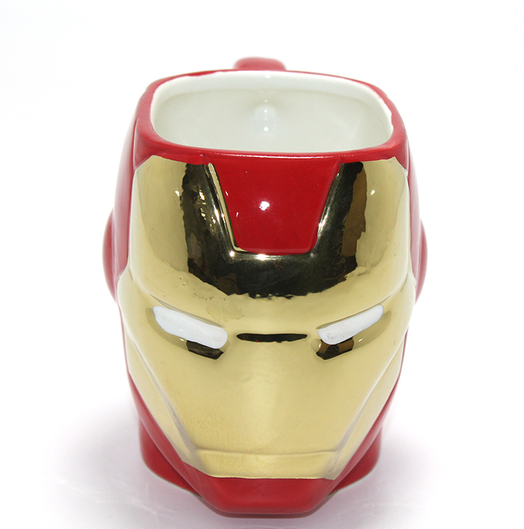3D Iron Man Tasarımlı Porselen Kupa Bardak
