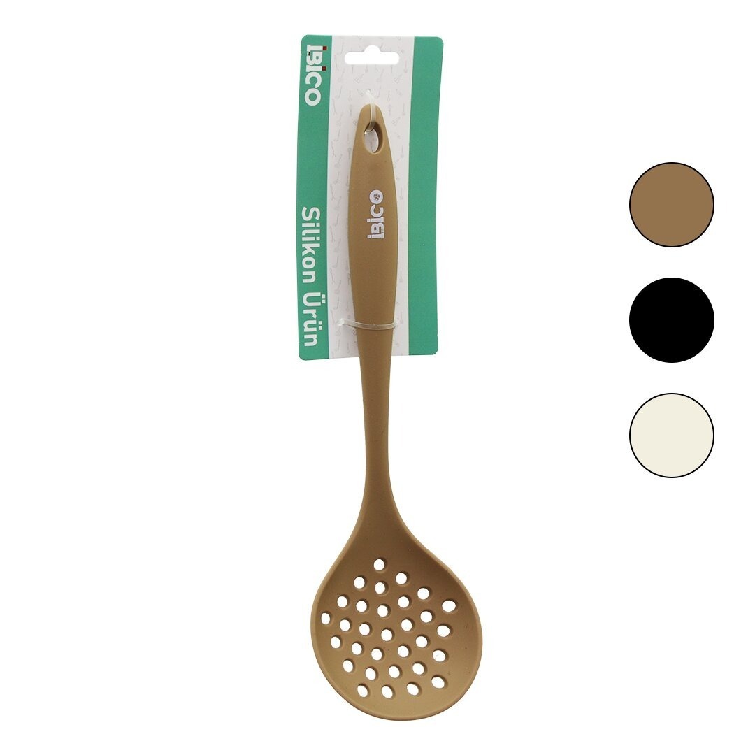 Silikon Kevgir - 28.5 cm Boyut - Renkli Silikon Saplı