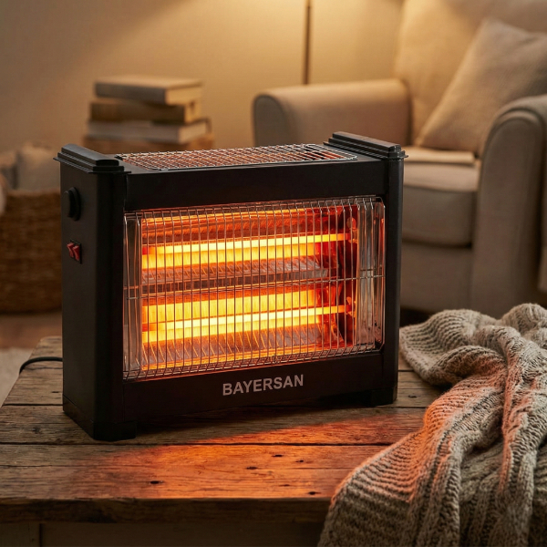 Şömine Tipi Isıtıcı Soba 1800W